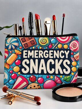 Emergency Snacks Makeup Bag NWT
